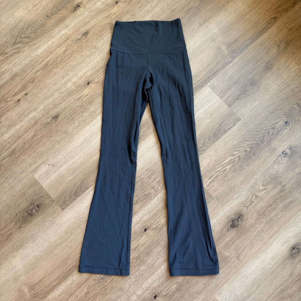 Lululemon Align High-Rise Mini Flared Pant Nulu Gray Size 2 LW5FCHS